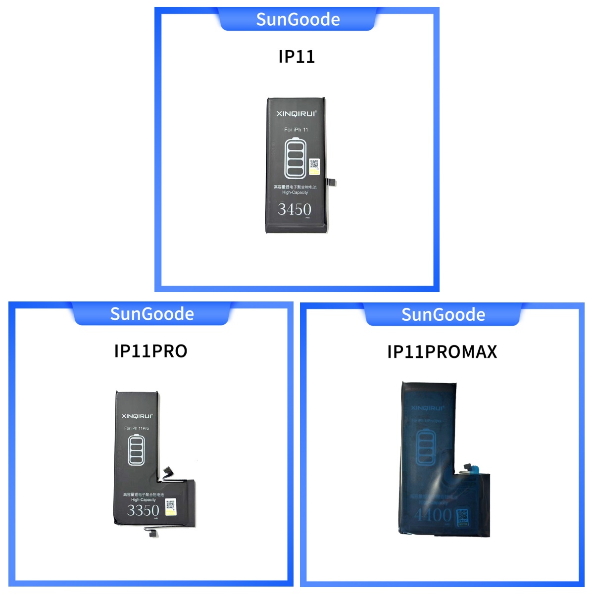 11-11promax IPhone 11 11PRO 11PROMAX High capacity battery - Image 1